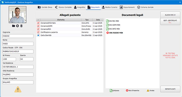 Consenso e gestione documenti legali